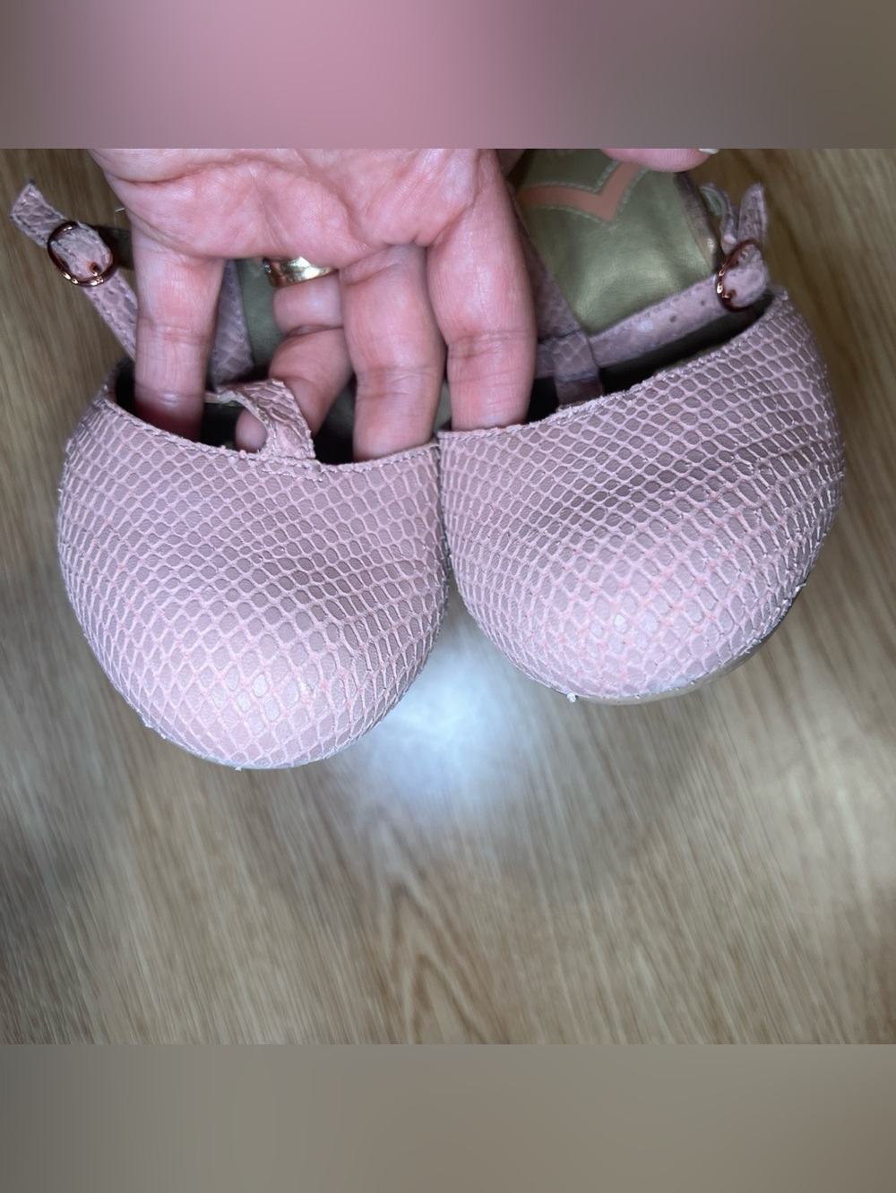 Seychelles Dusty Pink T-Strap Block Heel Pumps size 8.5 - Picture 7 of 9